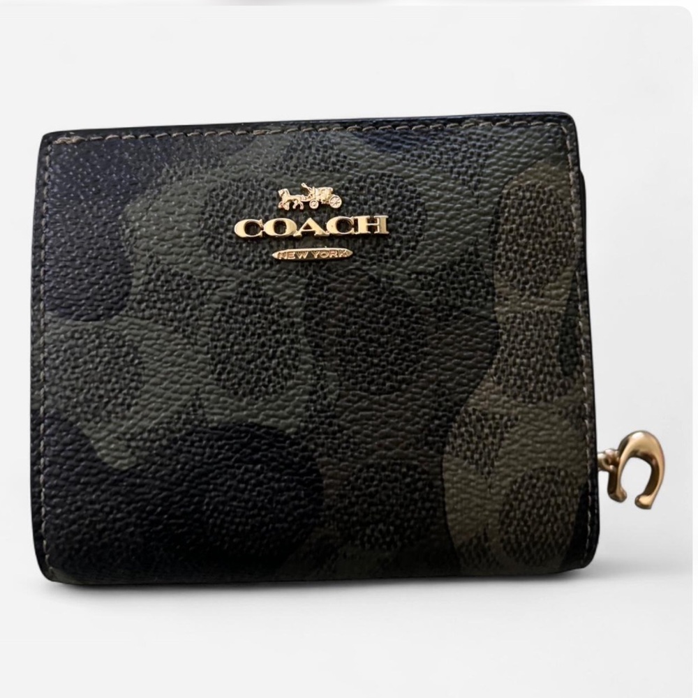 Coach Camouflage Black and Olive Wallet